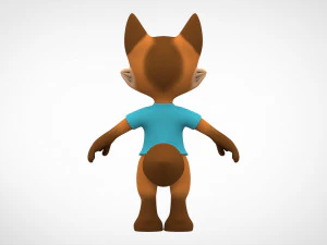 little fox 3D Model