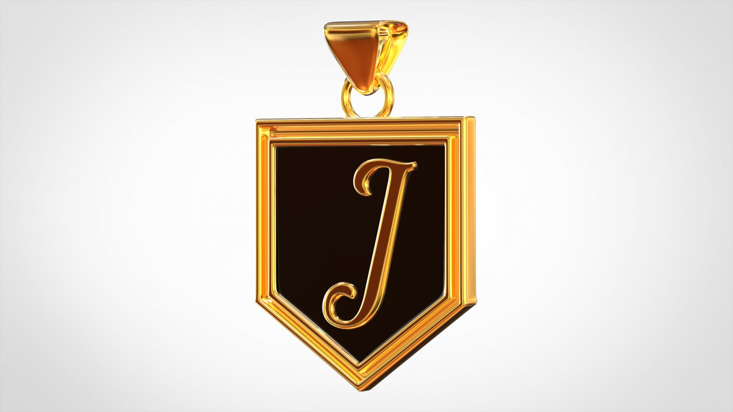 Letter J Pendant 3d Model In Jewellery 3dexport