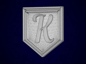 letter k pendant 3D Model
