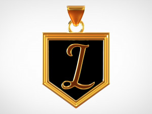 letter l pendant 3D Модель