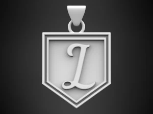 letter l pendant 3D Model