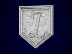 letter l pendant 3D Модель
