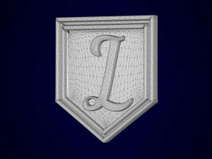 letter l pendant 3D Model