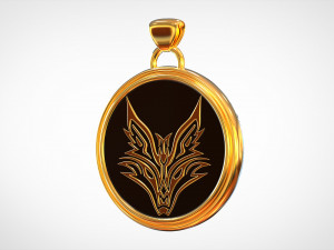 fox pendant 3D Model