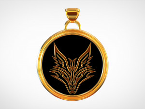fox pendant Modèle 3D