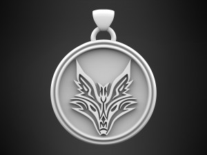 fox pendant Modèle 3D