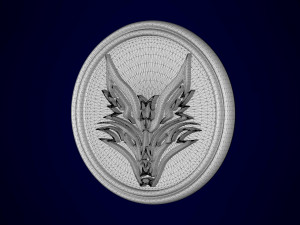 fox pendant Modèle 3D