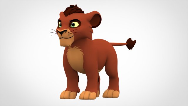 kovu cub 3D Model .c4d .max .obj .3ds .fbx .stl .blend 
