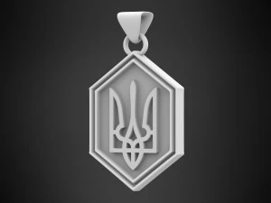 Oekra&iuml;ens wapenschild 3D Model