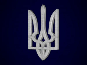 Oekra&iuml;ens wapenschild 3D Model