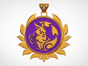 Divina Vulpes Pendant 3D मॉडल