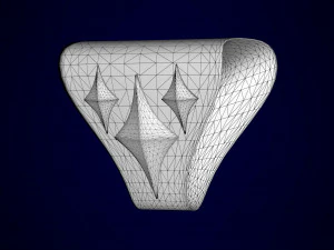 Divina Vulpes Pendant 3D Model