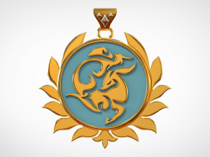 Sinae Unicornis Pendant 3D Model