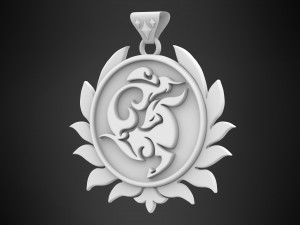Sinae Unicornis Pendant 3D Model