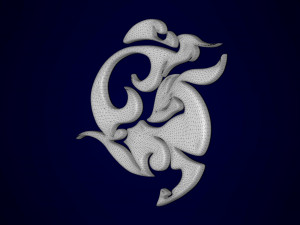 Sinae Unicornis Pendant 3D Model