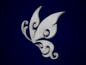 Papilio Charontis Pendant Model 3D