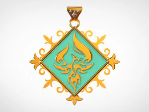 Alatus Nemeseos Pendant 3D Model