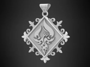 Alatus Nemeseos Pendant 3D Model