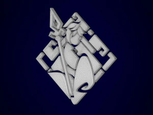 Pingente L&aacute;pis Dei Modelo 3D