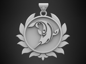 Monoceros Caeli Pendant 3D Model