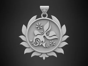 Carassius Auratus Pendant 3D Model