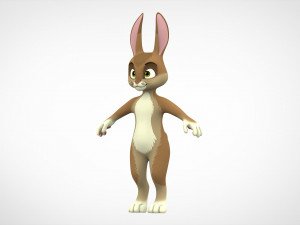 Wild Hare 3D Model