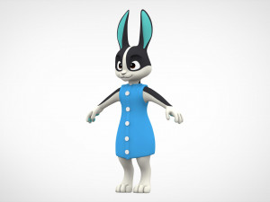 Rabbit Dotty 3D Model