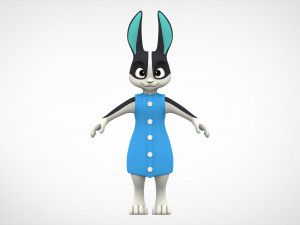 Rabbit Dotty Modello 3D