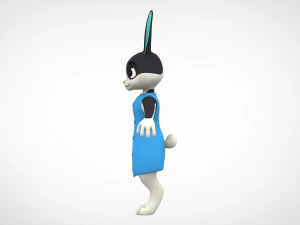 Rabbit Dotty 3D Model