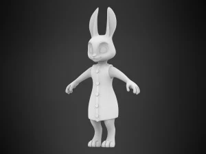 Rabbit Dotty 3D Model