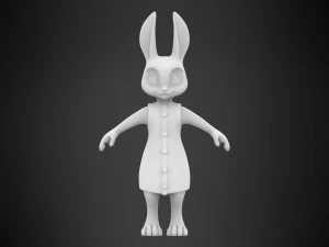 Rabbit Dotty 3D Model