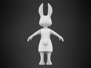 Rabbit Dotty Modello 3D