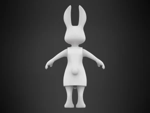 Rabbit Dotty 3D Model