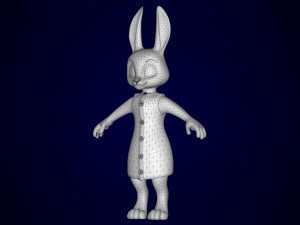 Rabbit Dotty Modello 3D