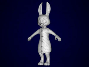 Rabbit Dotty 3D Model