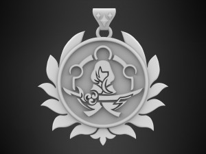 Imperatrix Umbrosa Pendant 3D Model