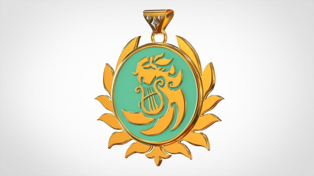 Carmen Dei Pendant 3D Model .c4d .max .obj .3ds .fbx .stl .blend 