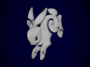 Lepus Pendant 3D Model