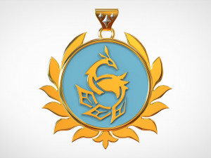Pavo Ocellus Pendant 3D मॉडल