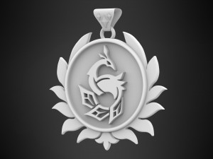 Pavo Ocellus Pendant 3D मॉडल