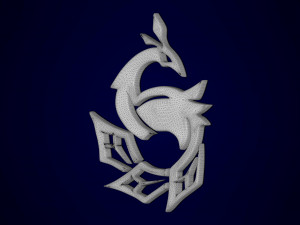 Pavo Ocellus Pendant 3D मॉडल