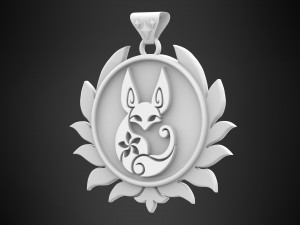 Vulpes Zerda Pendant 3D Model