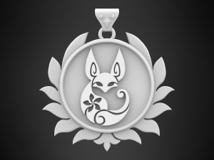Vulpes Zerda Pendant 3D Model
