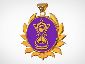 Tempus Fugit Pendant 3D Model