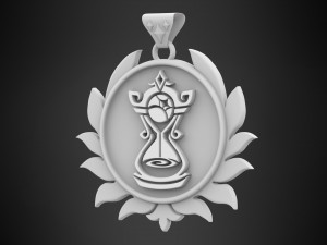Tempus Fugit Pendant 3D Model