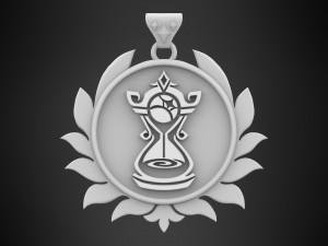 Tempus Fugit Pendant 3D Model