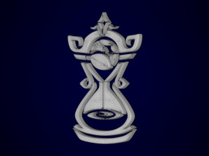 Tempus Fugit Pendant 3D Model