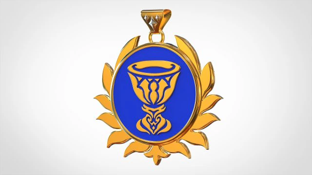 Crater Pendant 3D Model .c4d .max .obj .3ds .fbx .stl .blend 