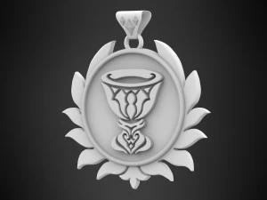 Crater Pendant 3D Model