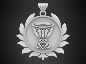 Crater Pendant 3D Model